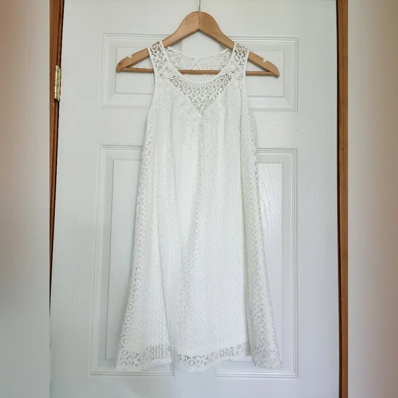lace dress boho Zapakasa Women White Boho Lace Sweep Train Western Wedding Dress with Slit  Criss Crossed Back Sheath Cowgirl Wedding Dress with Sleeves
